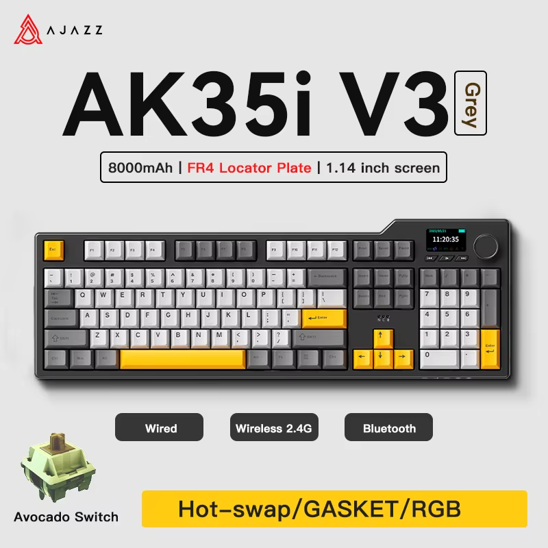 Gaming Keyboard Corsair - Ajazz AK35I V3 MAX Tri-mode Wired