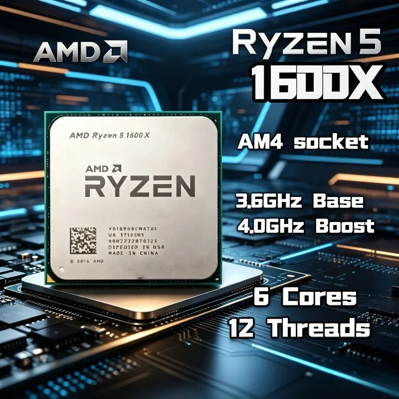 Amd Cpu Ryzen 5 - AMD Ryzen 5 1600X Original and