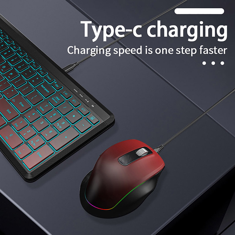 RGB Backlit Silent Wireless Ke - огляд і ціна Gaming Keyboard And Mouse Combo