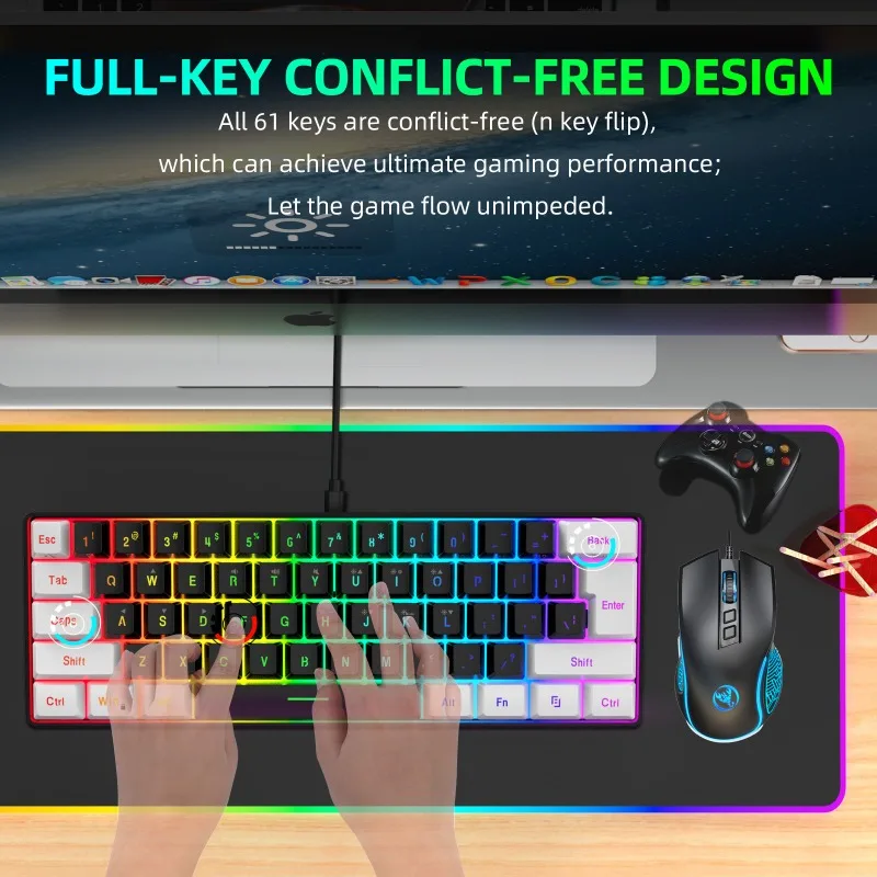 Keyboard and Mouse 60% Compute - огляд і ціна Gaming Keyboard And Mouse Combo