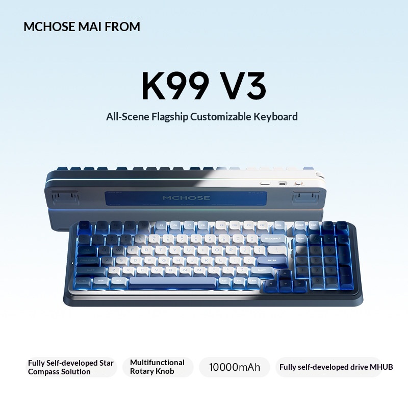 MCHOSE K99 V3 Customizable Mec - огляд і ціна Gaming Keyboard Bluetooth