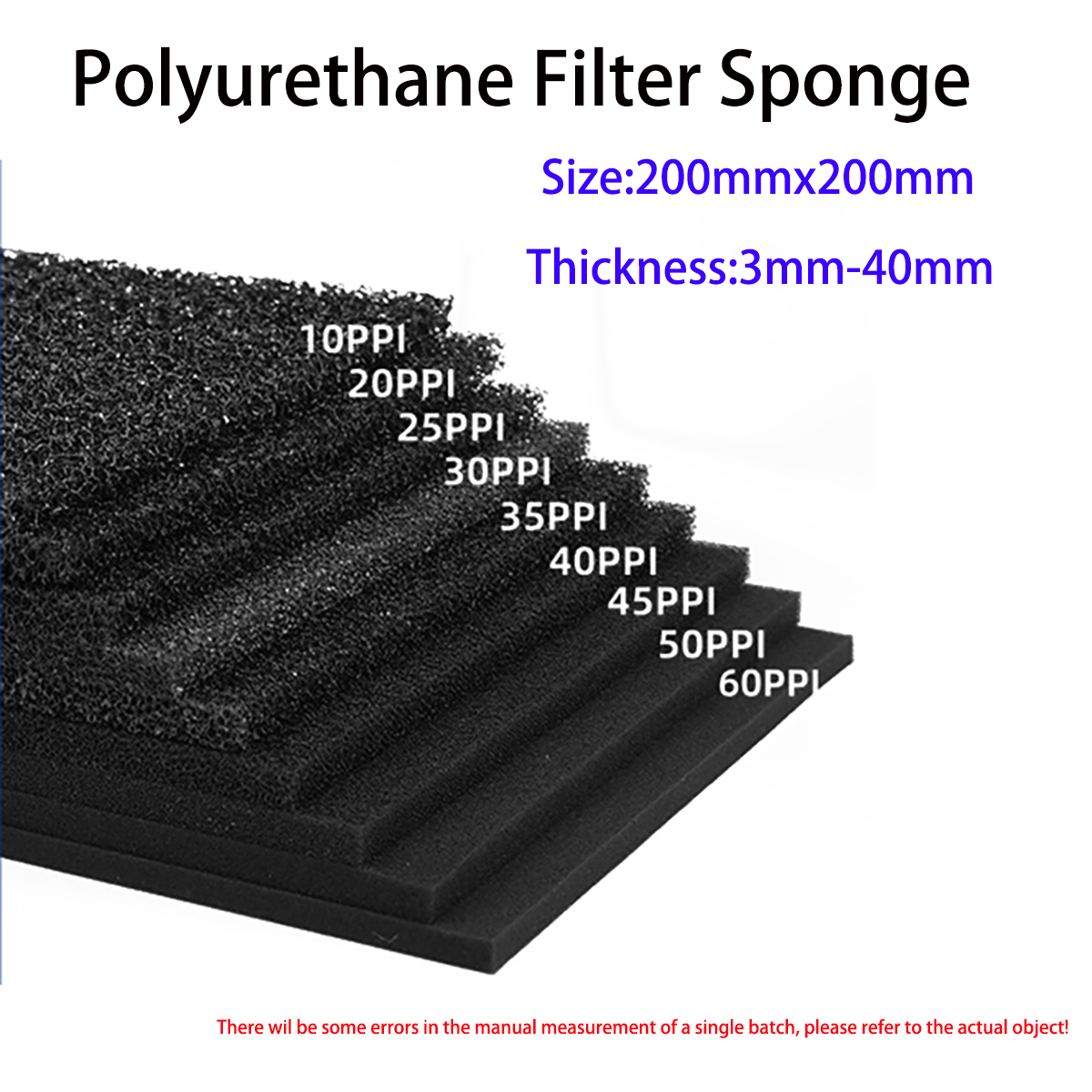 200x200mm  Dustproof Flame Ret - огляд і ціна Polyurethane Foam Sheet