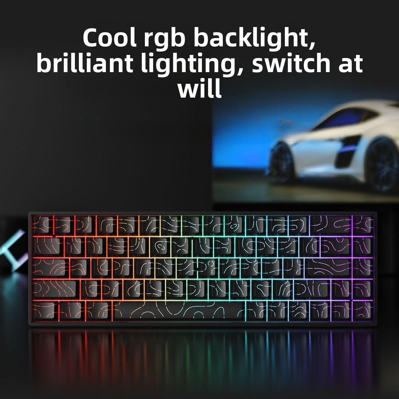 Teclado 60% Wireless Bluetooth - огляд і ціна Gaming Keyboard Mobile