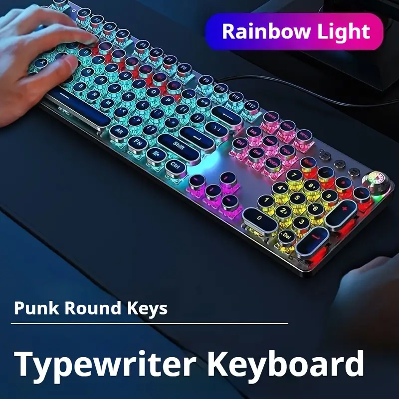 EWEADN Punk Typewriter Mechani - огляд і ціна Gaming Keyboard Corsair