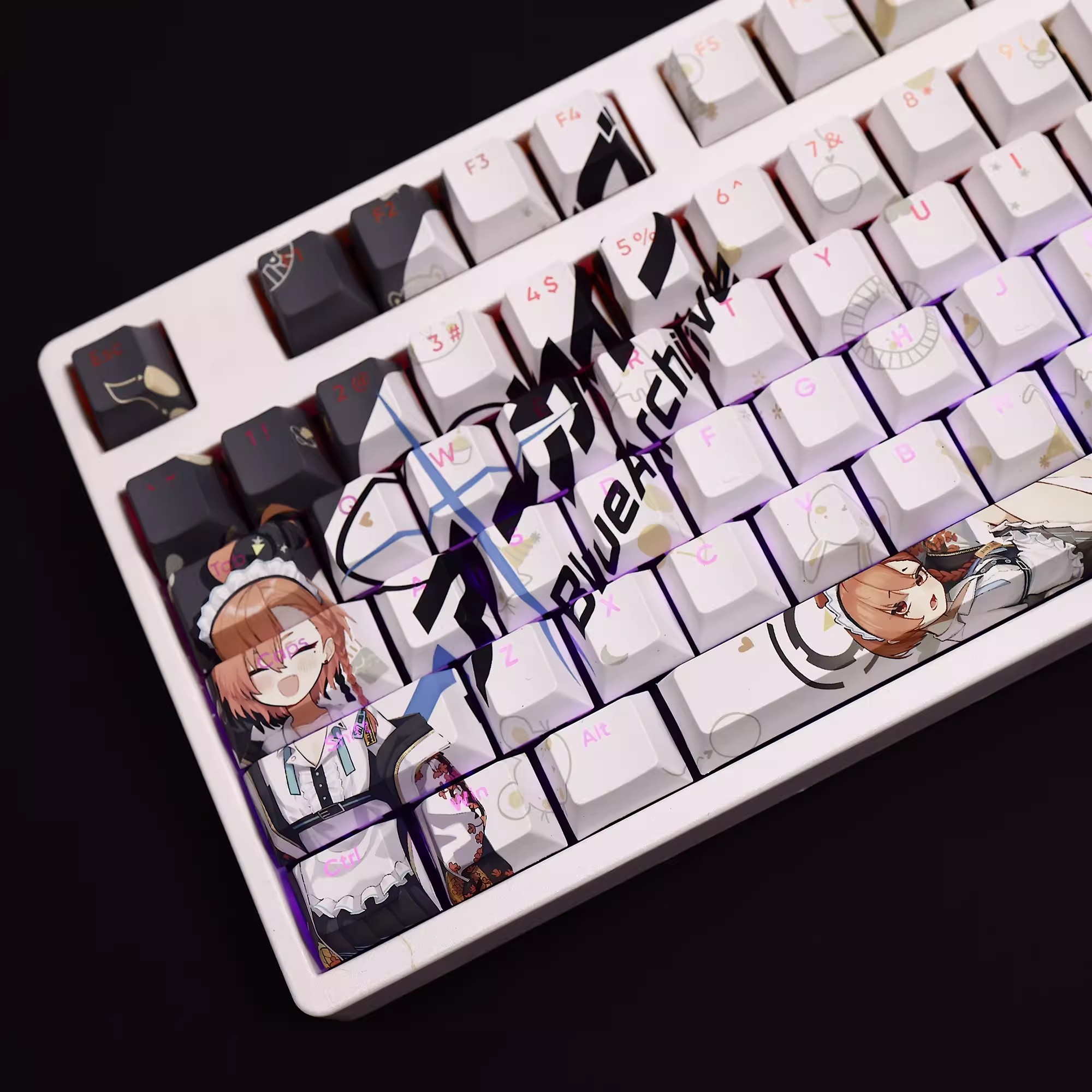 108 Keys/set Blue Archive Mika - огляд і ціна Gaming Keyboard Blue