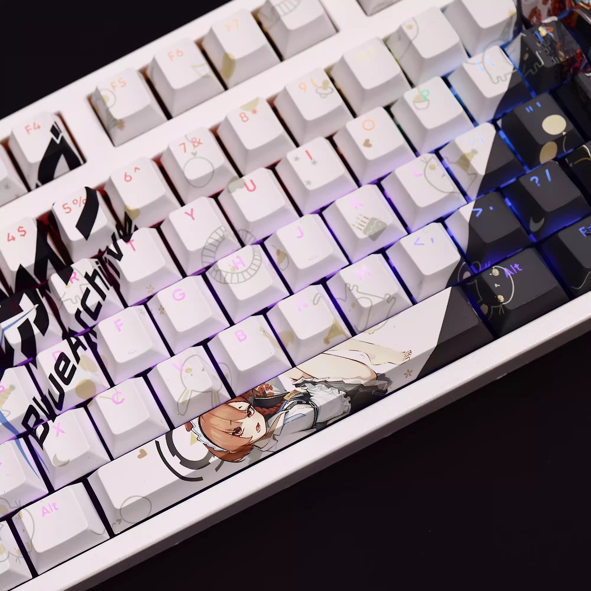 108 Keys/set Blue Archive Mika - огляд і ціна Gaming Keyboard Blue