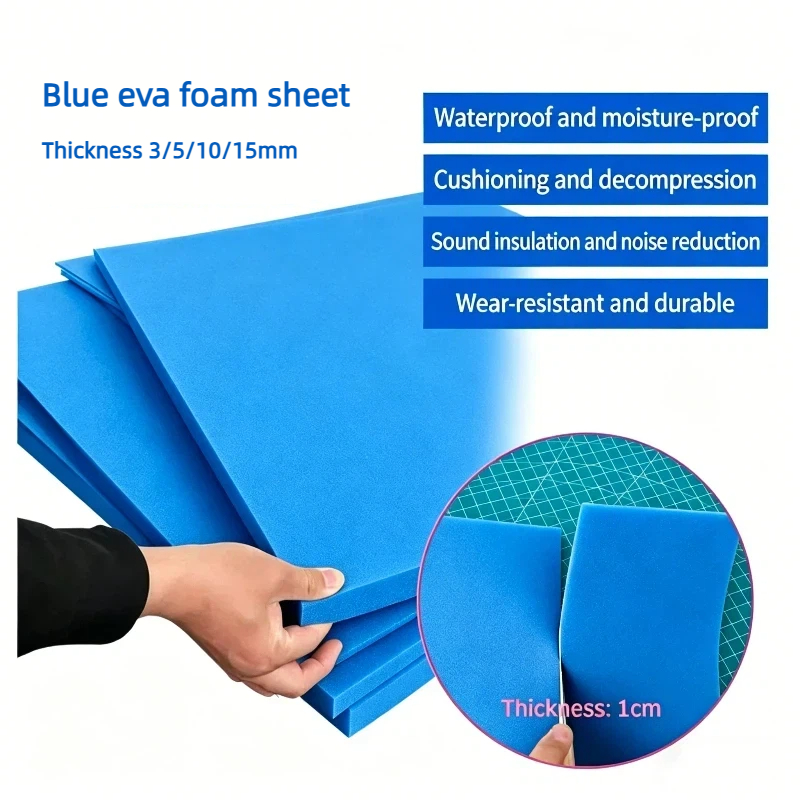 1pc Thickness 3/5/10/15mm Blue - огляд і ціна Polyurethane Foam Sheet