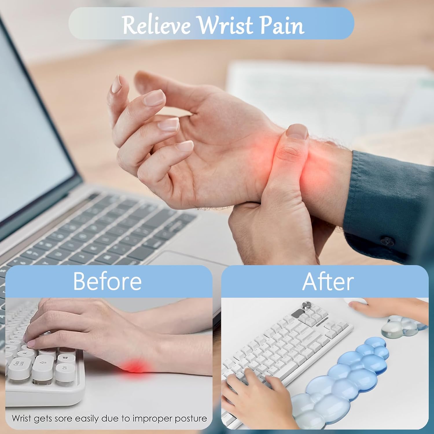 Ergonomic Cloud Wrist Support  - огляд і ціна Keyboard Mouse Bundle Gaming