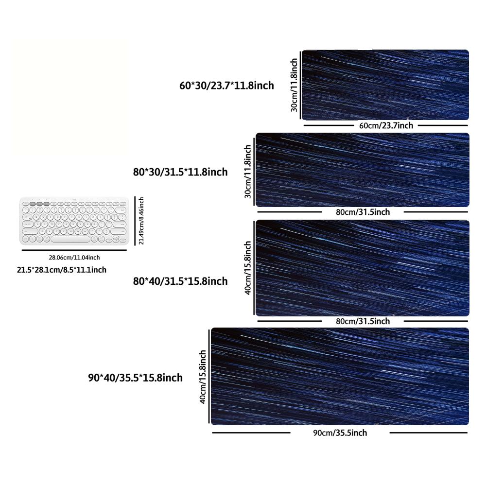 Large Mousepad Blue Starry Met - огляд і ціна Gaming Keyboard Blue