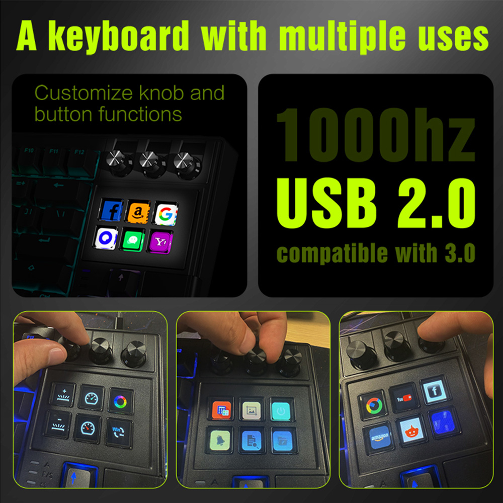 MRSVI K1 PRO Visual LCD AI Key - огляд і ціна Gaming Keyboard Corsair