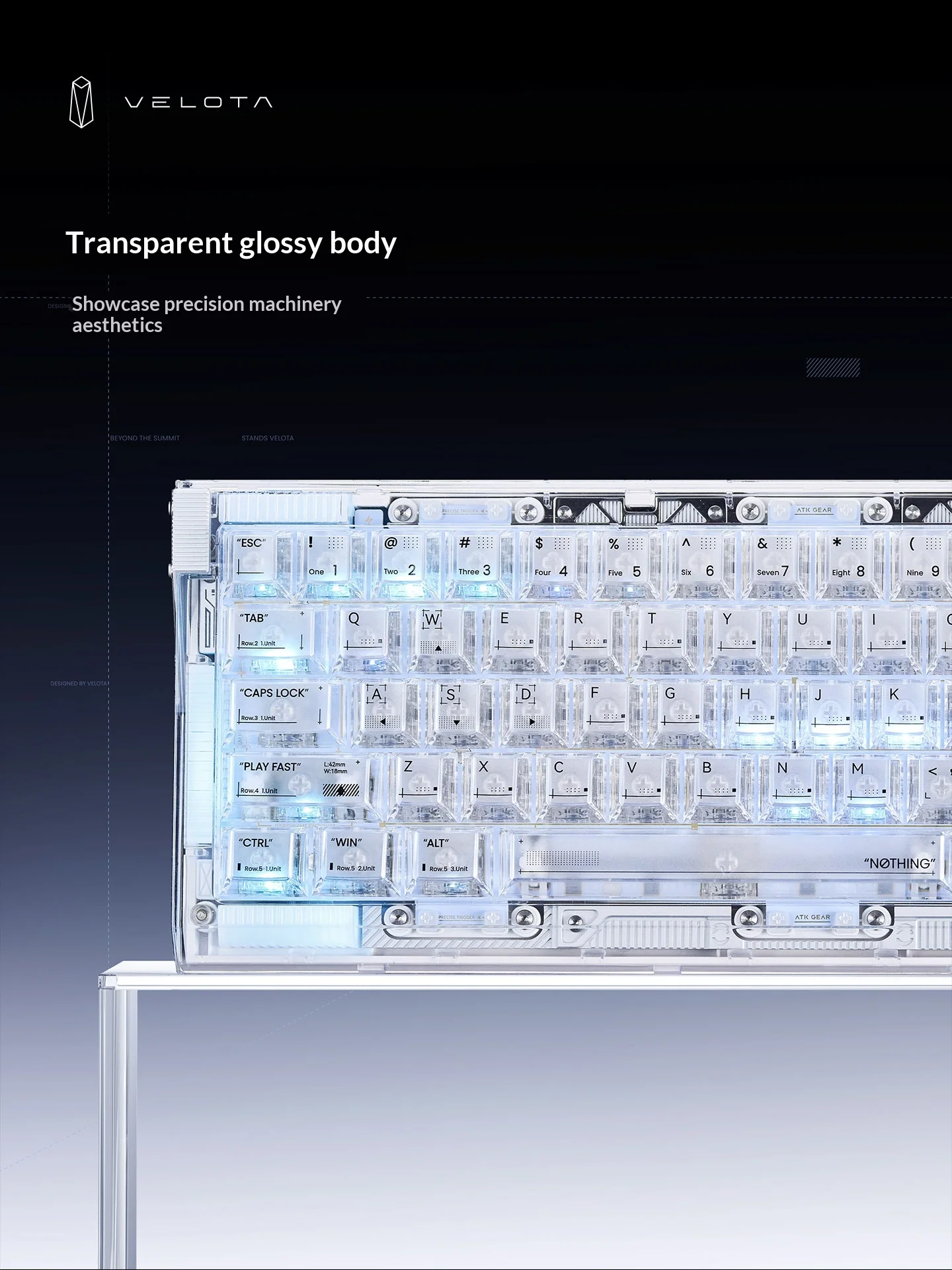 ATK Velota Nothing 68 Hall Eff - огляд і ціна Gaming Keyboard Hall Effect Switches
