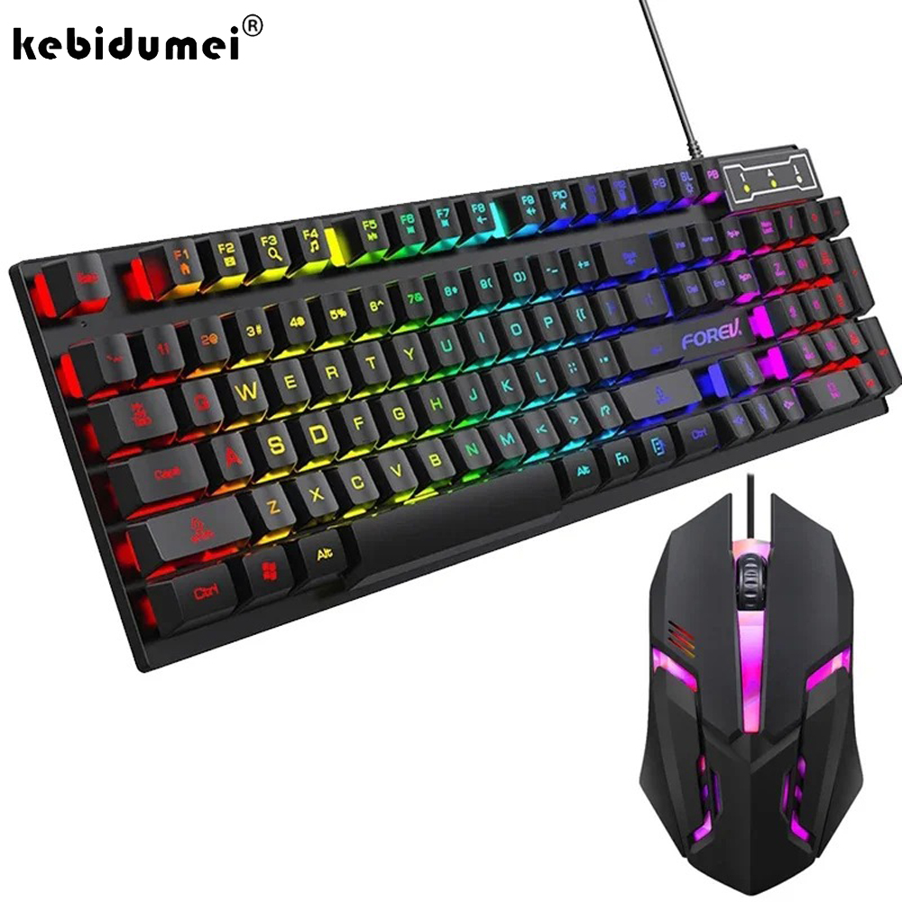Kebidumei 104 Key Backlit Mech - огляд і ціна Keyboard Mouse Bundle Gaming